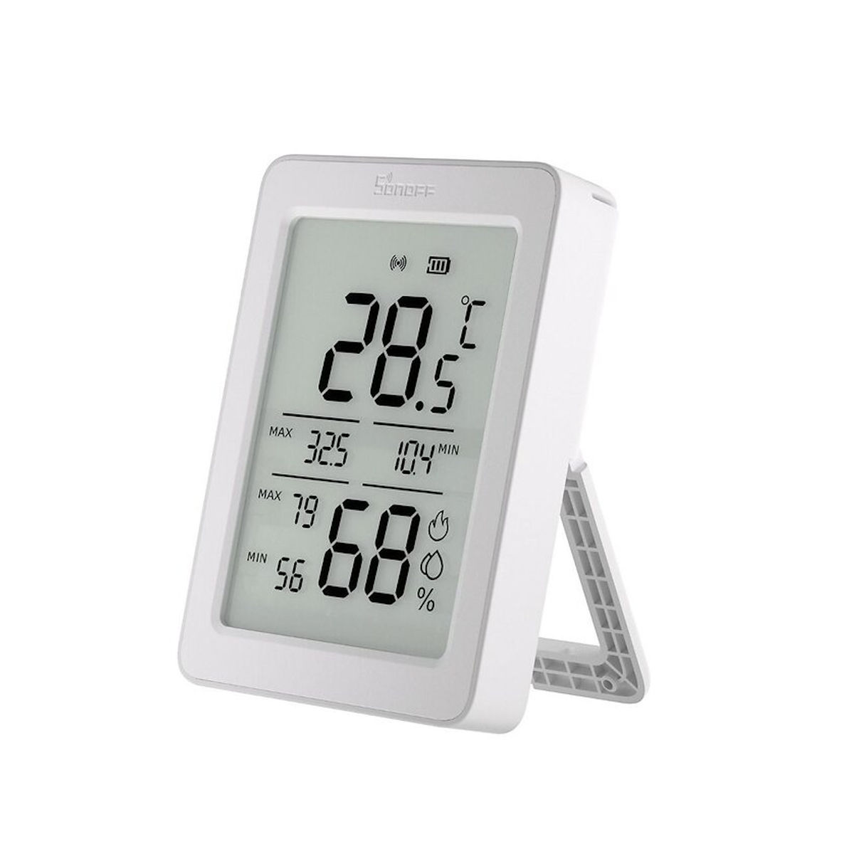 Zigbee temperatur- og fuktighetssensor med 3,6" LCD-display