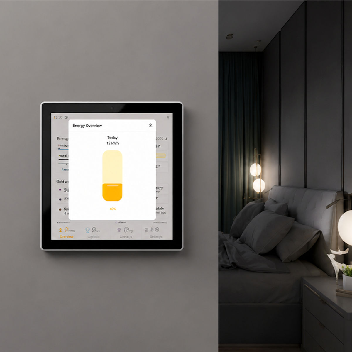 Sonoff smart kontrollpanel, Gen 2, sort
